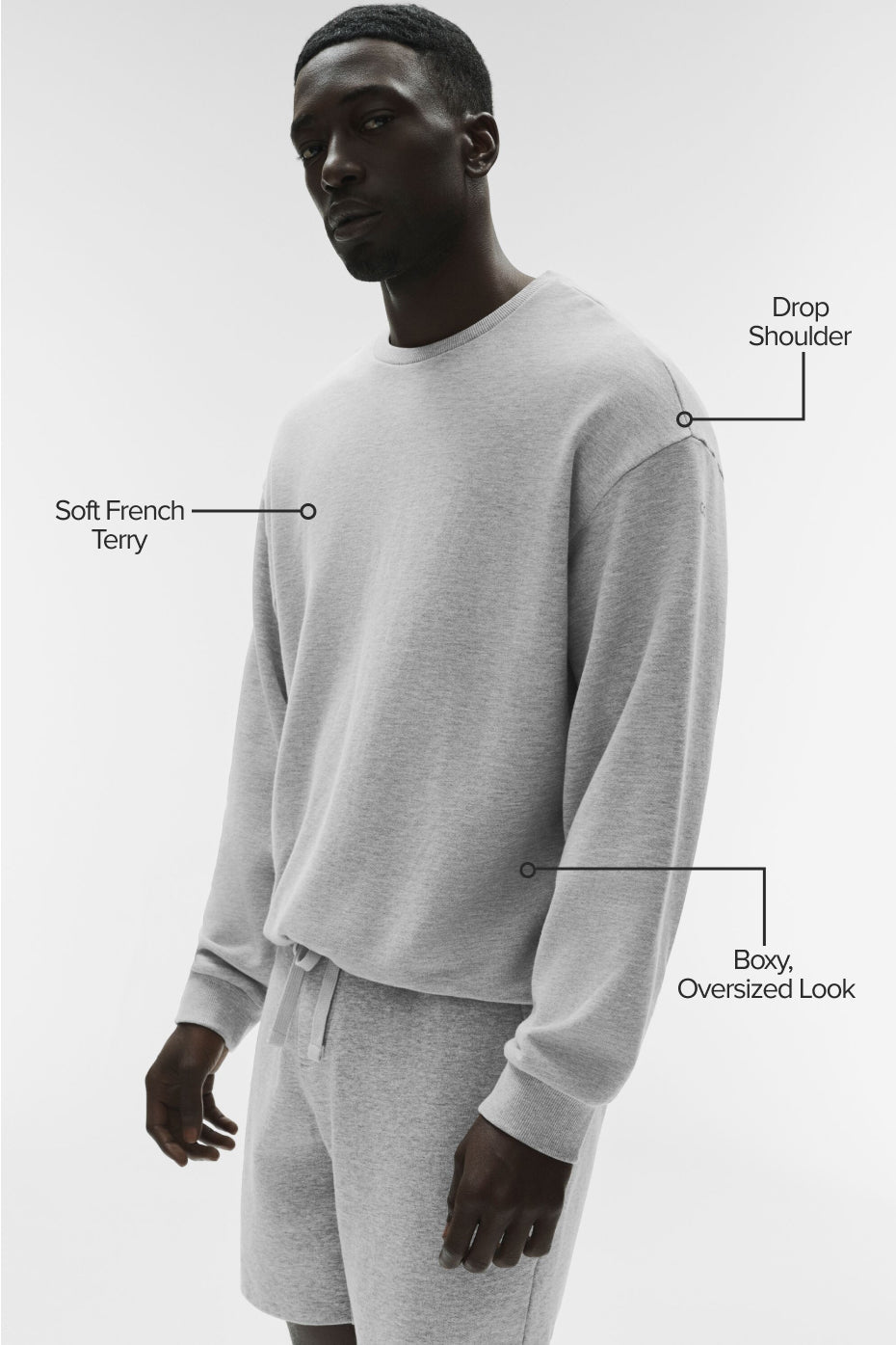 Chill Crew Neck Pullover - Athletic Heather Grey--1