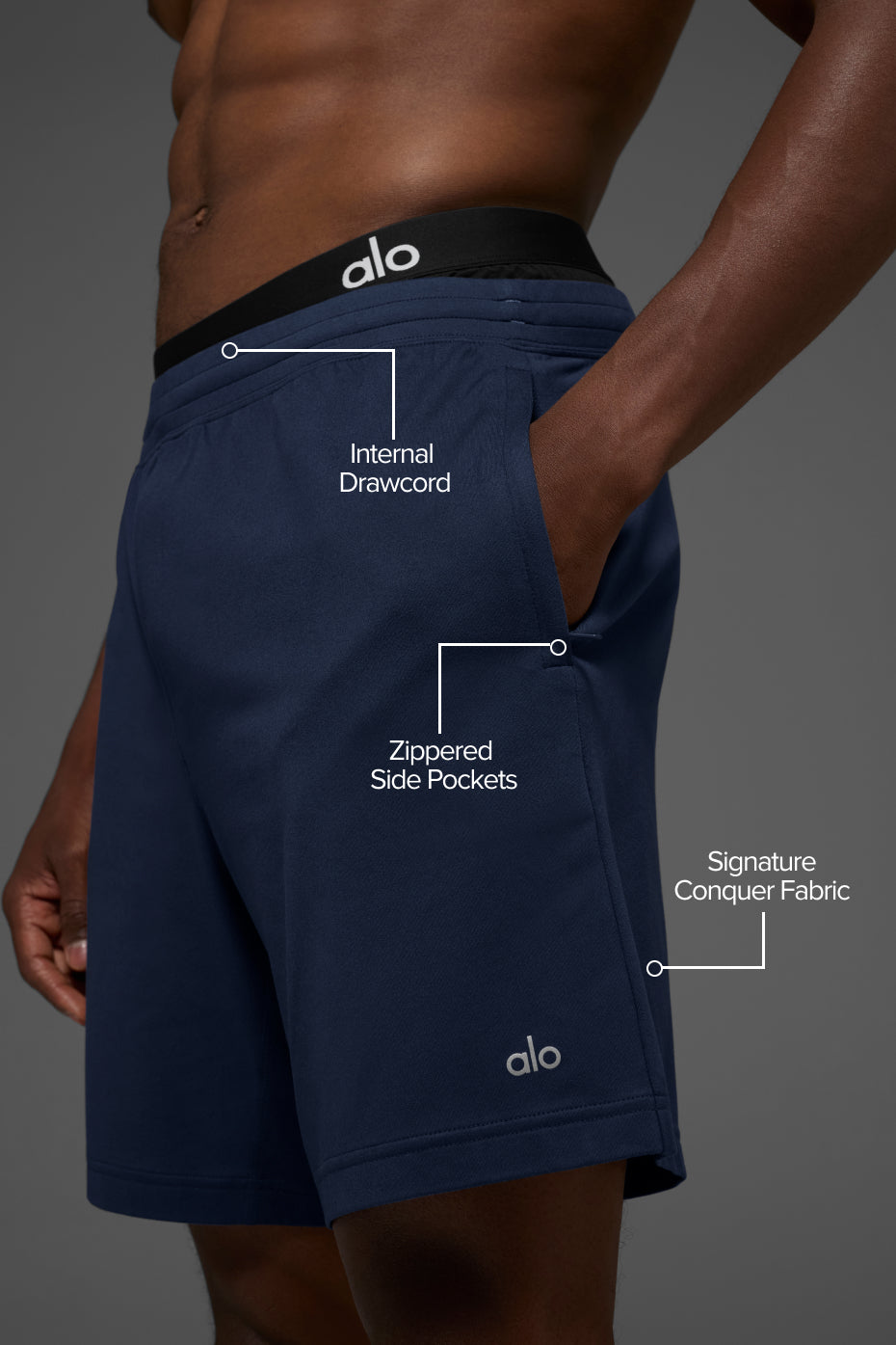 7" Conquer React Performance Short - Navy--1