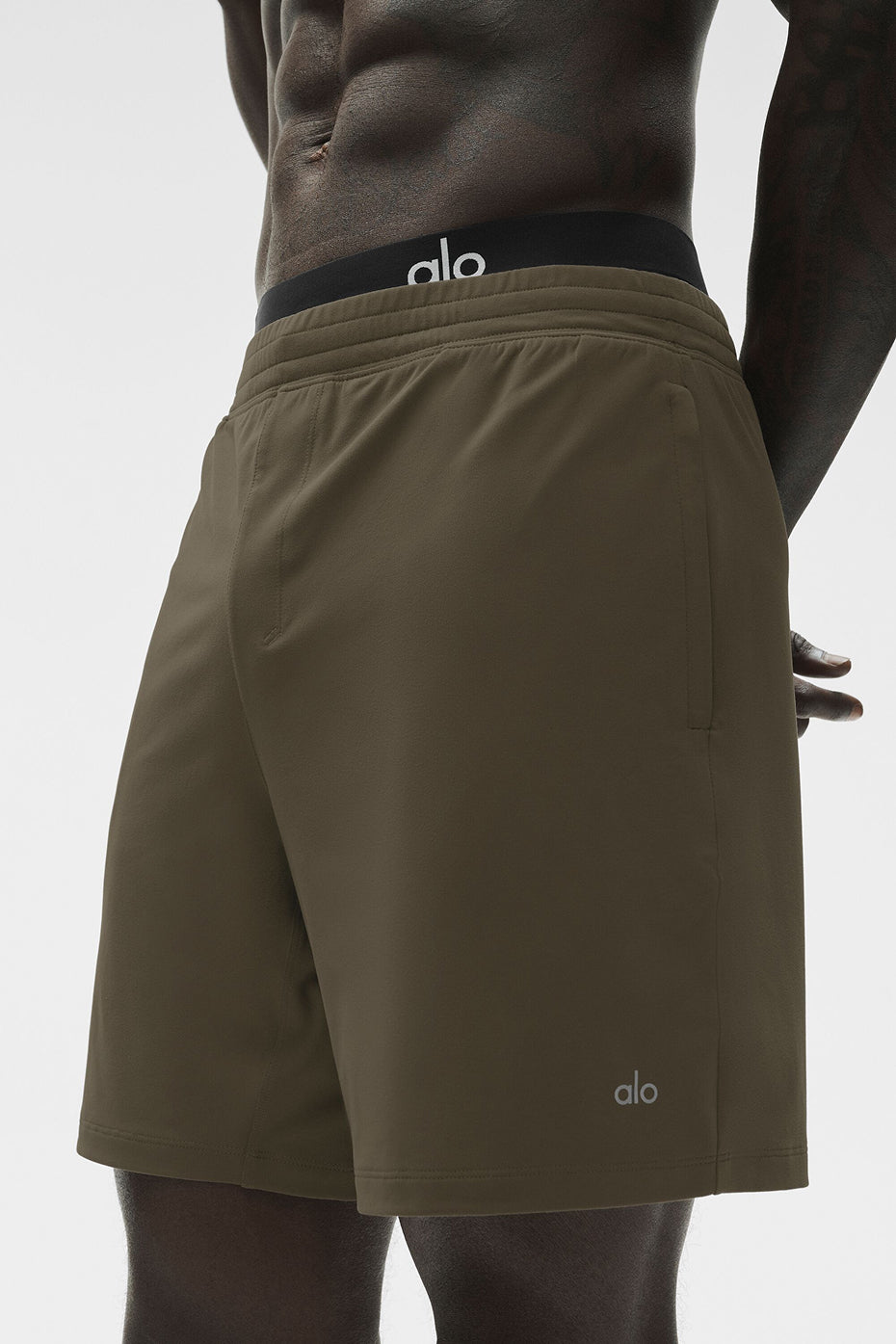 7" Conquer React Performance Short - Olive Tree--2