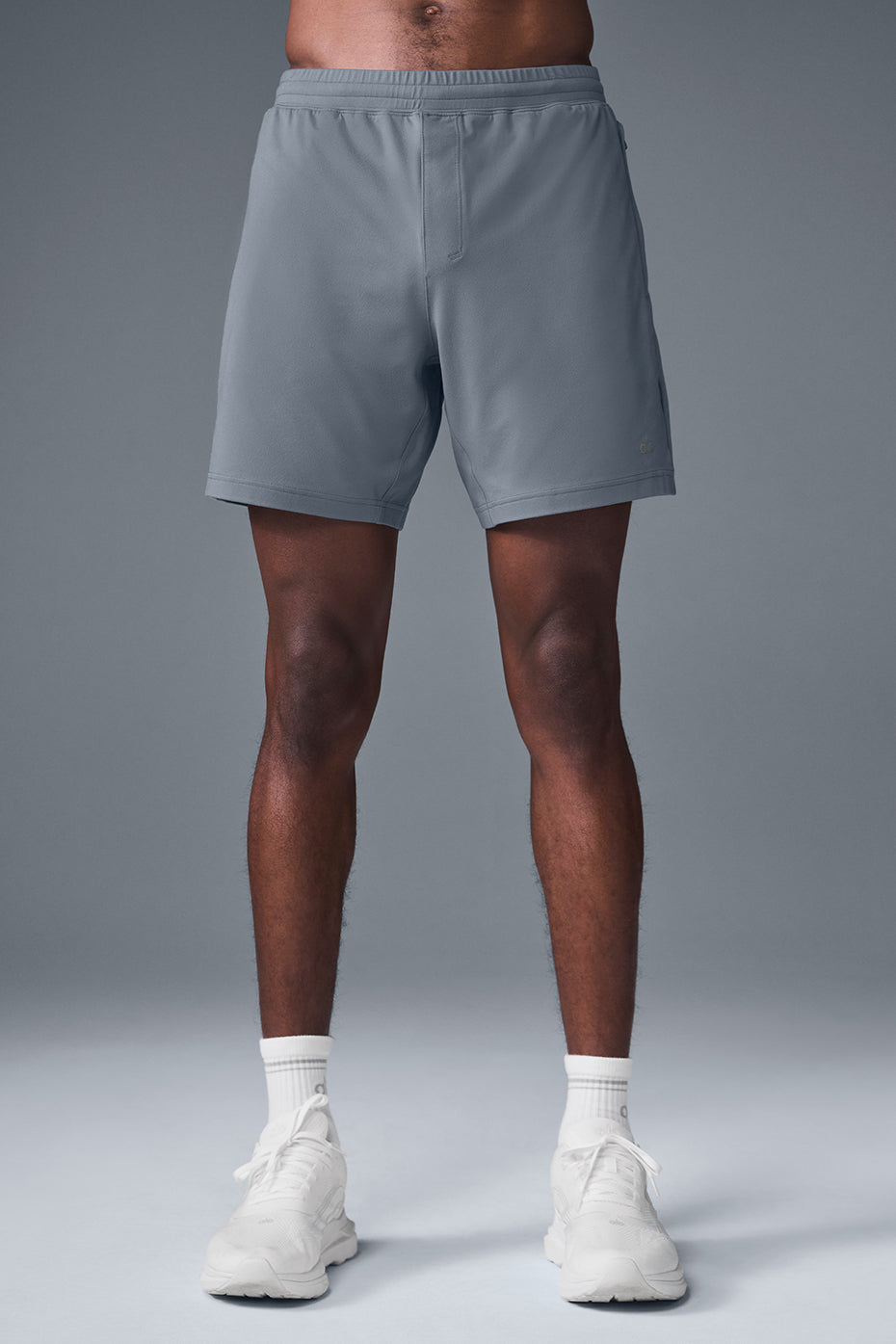 7" Conquer React Performance Short - Steel Grey--0