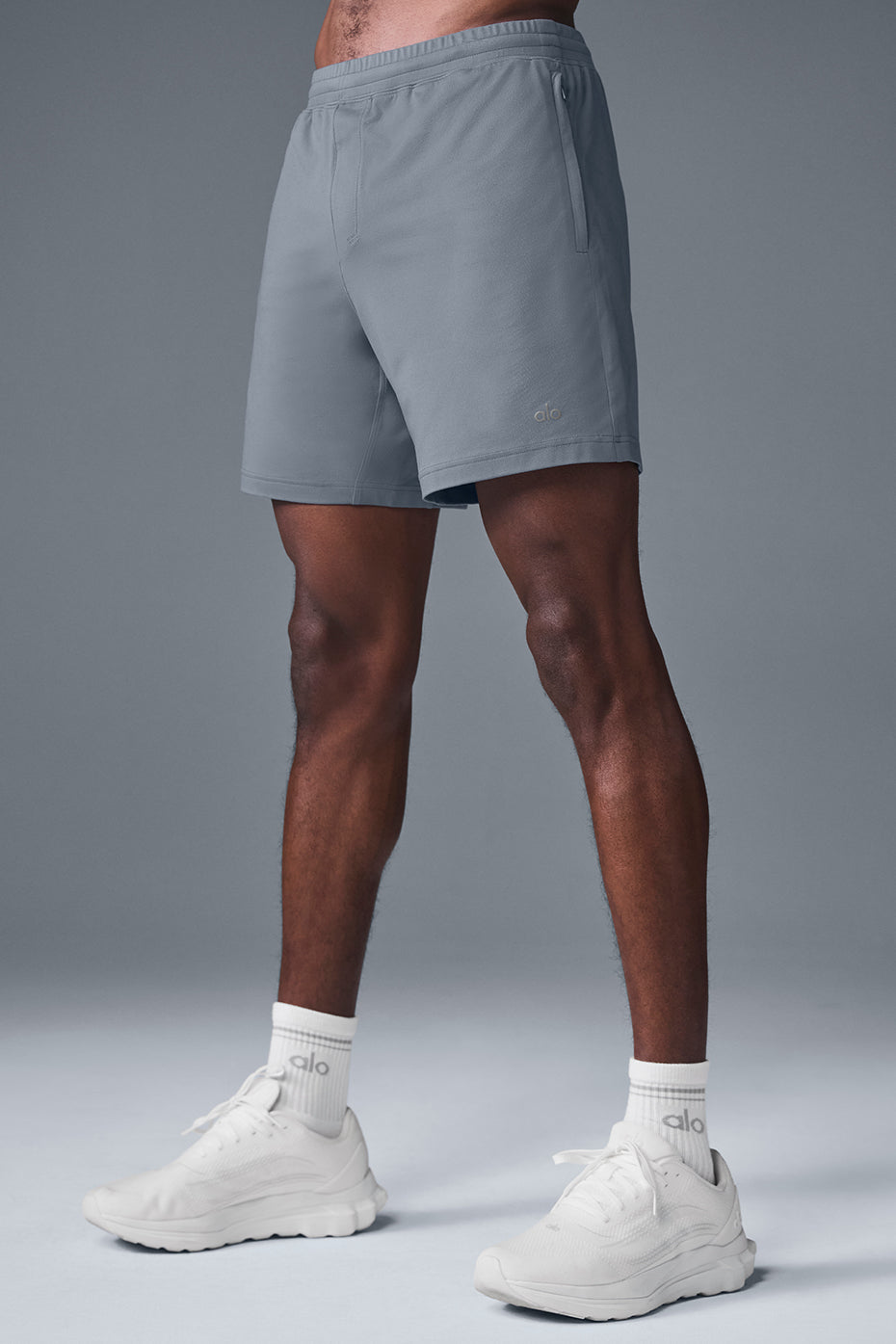 7" Conquer React Performance Short - Steel Grey--2