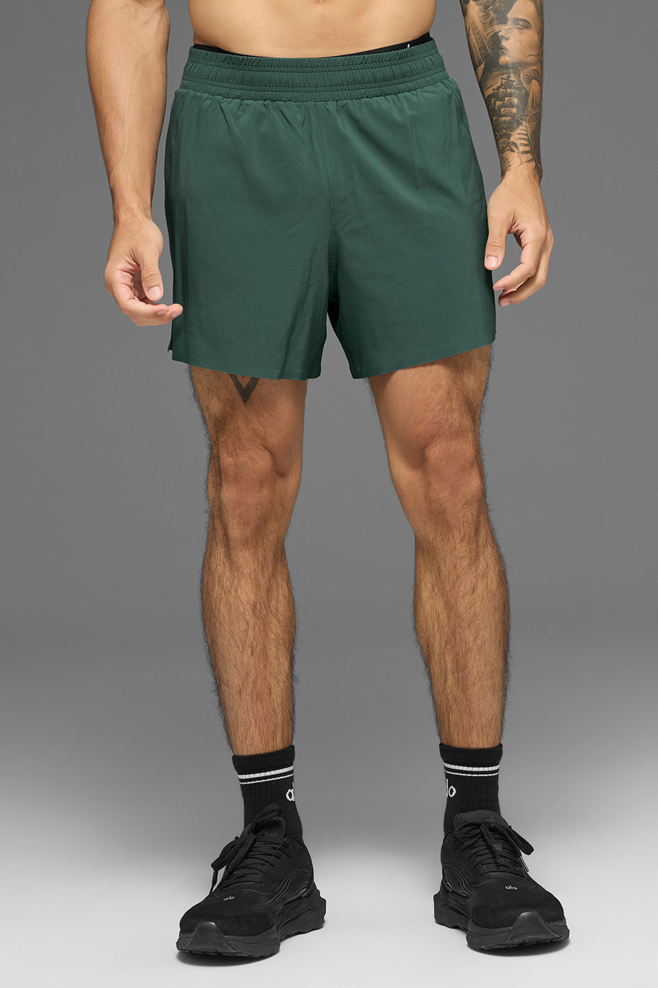 5" Adapt Running Short - Clover Green--0