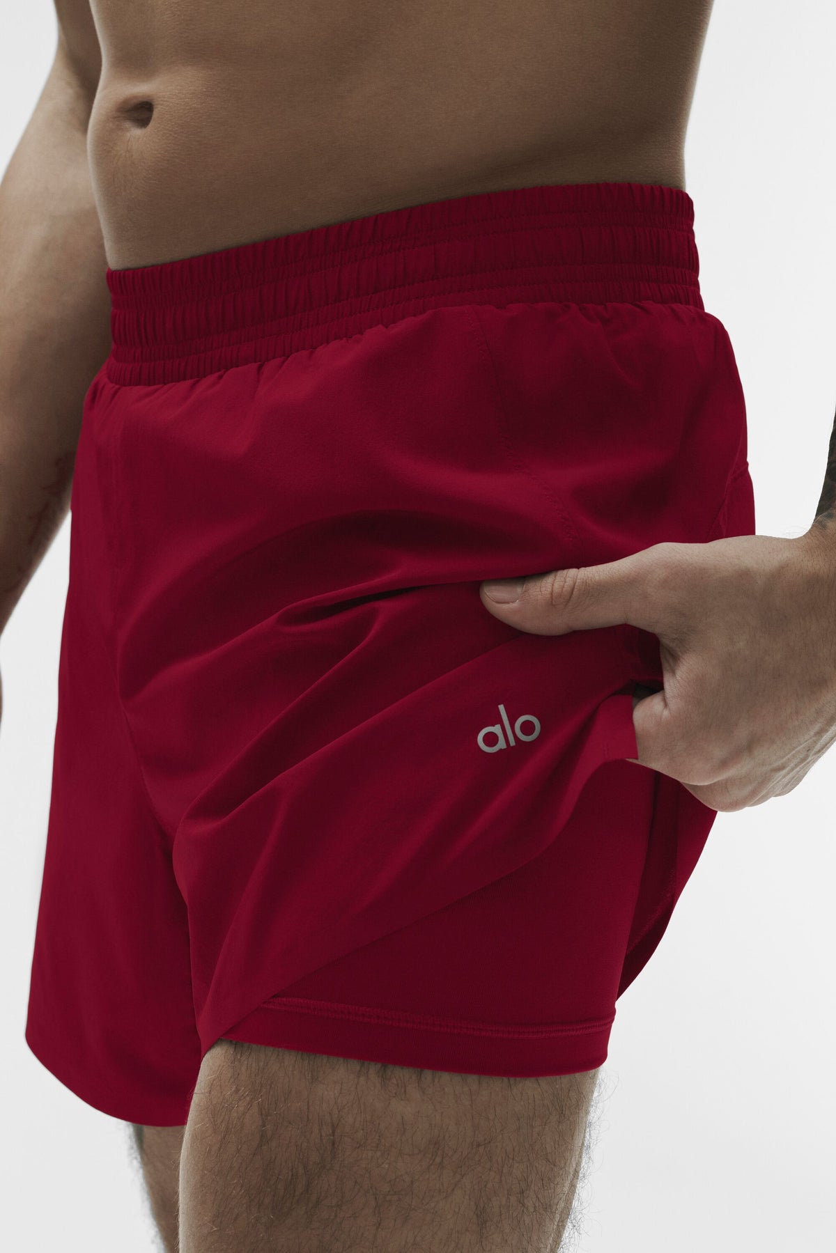 5" Adapt Running Short - Garnet--1