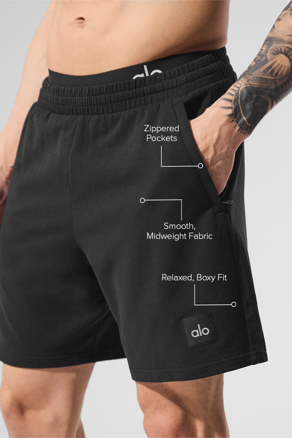 7" Double Take Short - Black--1