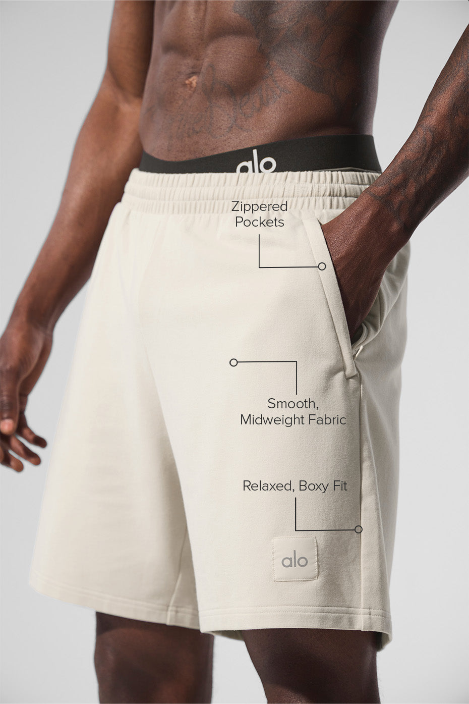 7" Double Take Short - Bone--1