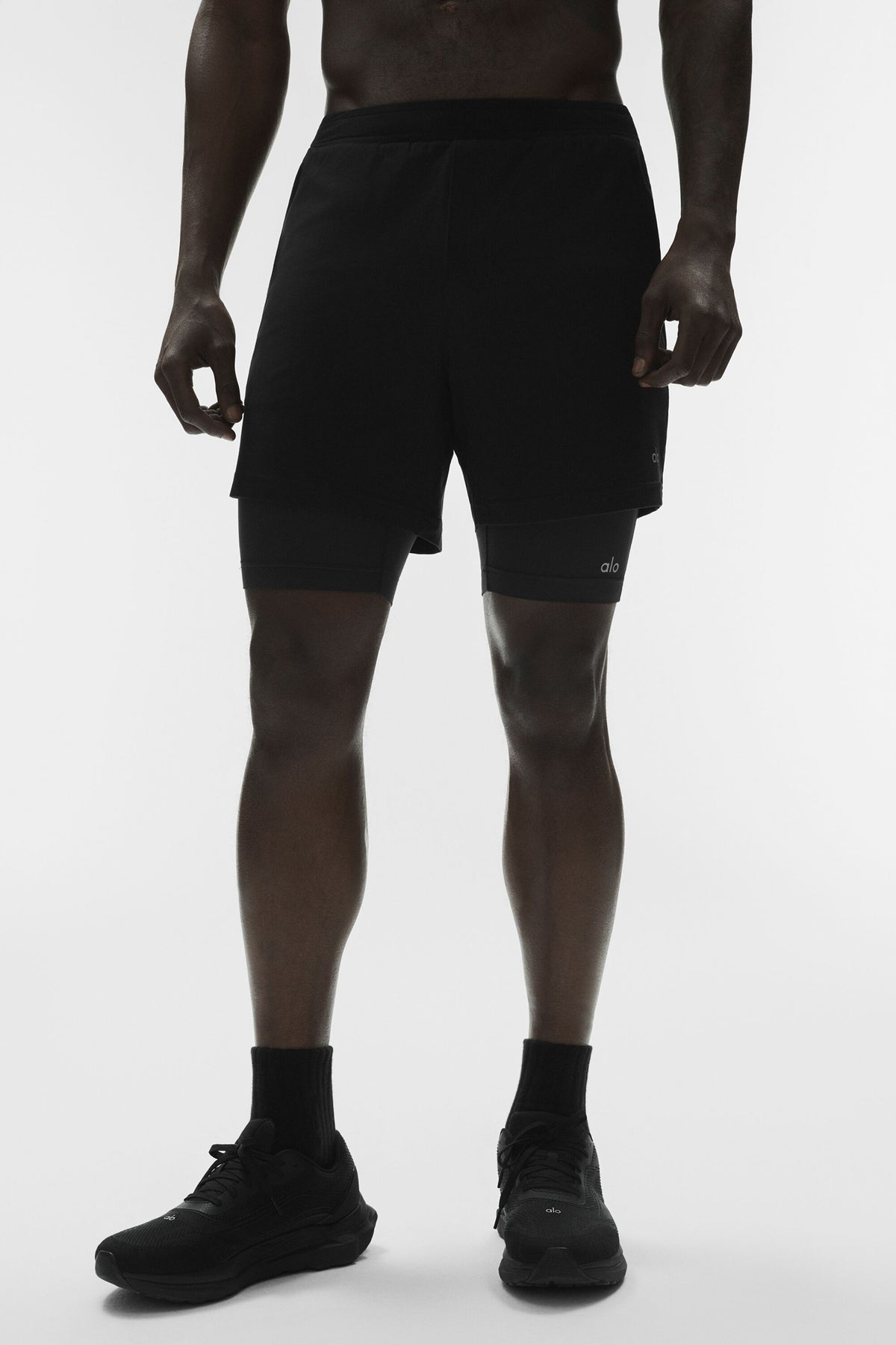 Conquer React 2-In-1 Performance Short - Black/Black--2