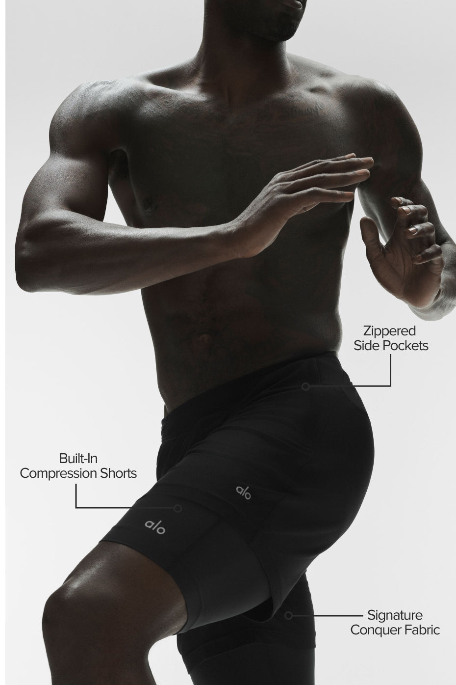 Conquer React 2-In-1 Performance Short - Black/Black--1