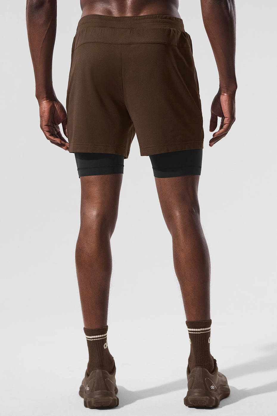 Conquer React 2-In-1 Performance Short - Espresso/Black--3