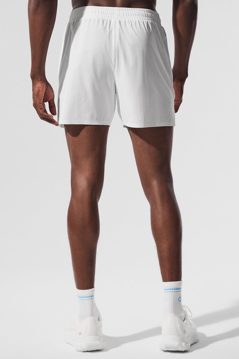 5" Traction Running Short - White--3