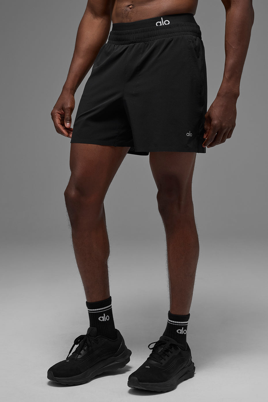 5" Traction Running Short - Black--3