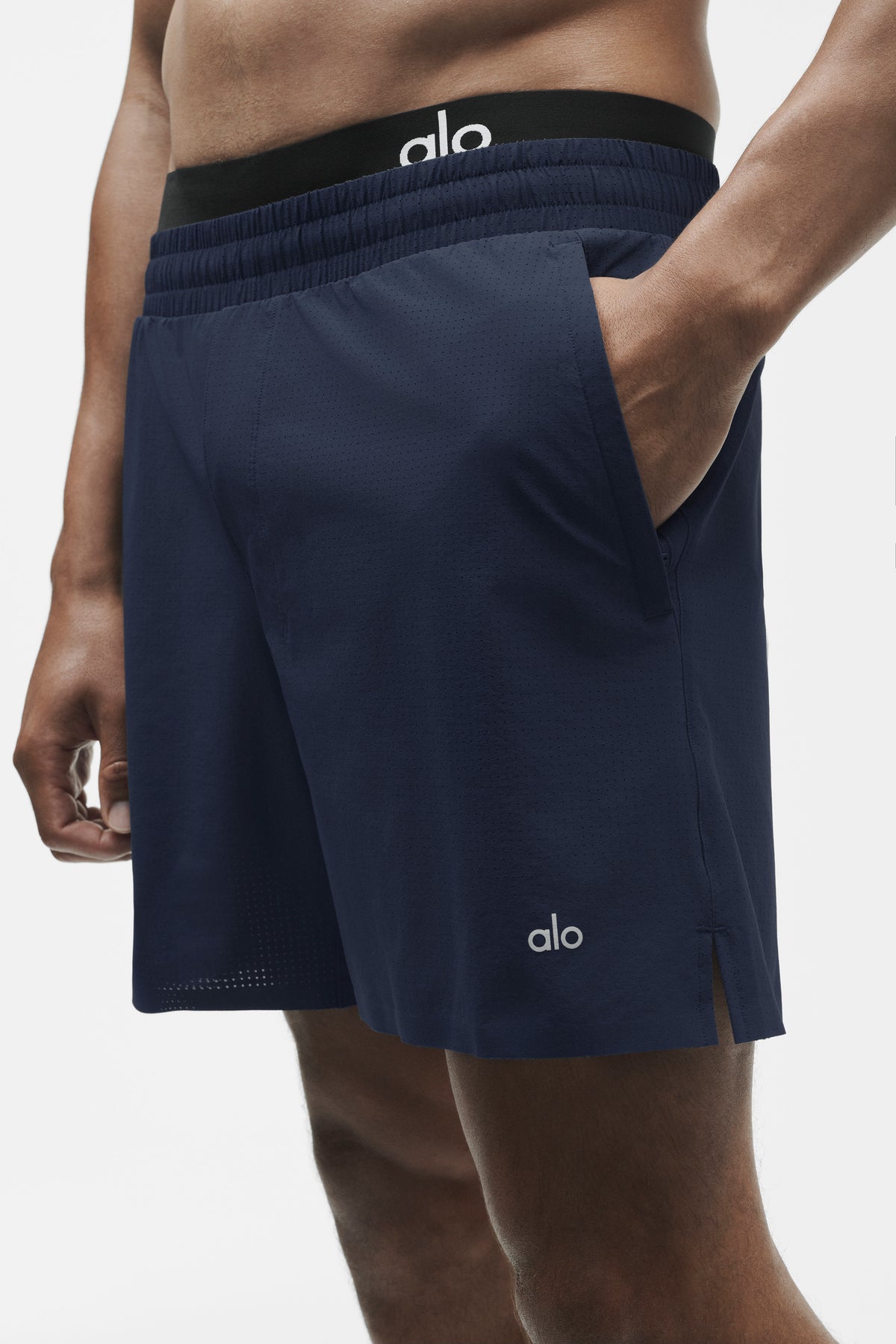 5" Traction Running Short - Navy--2