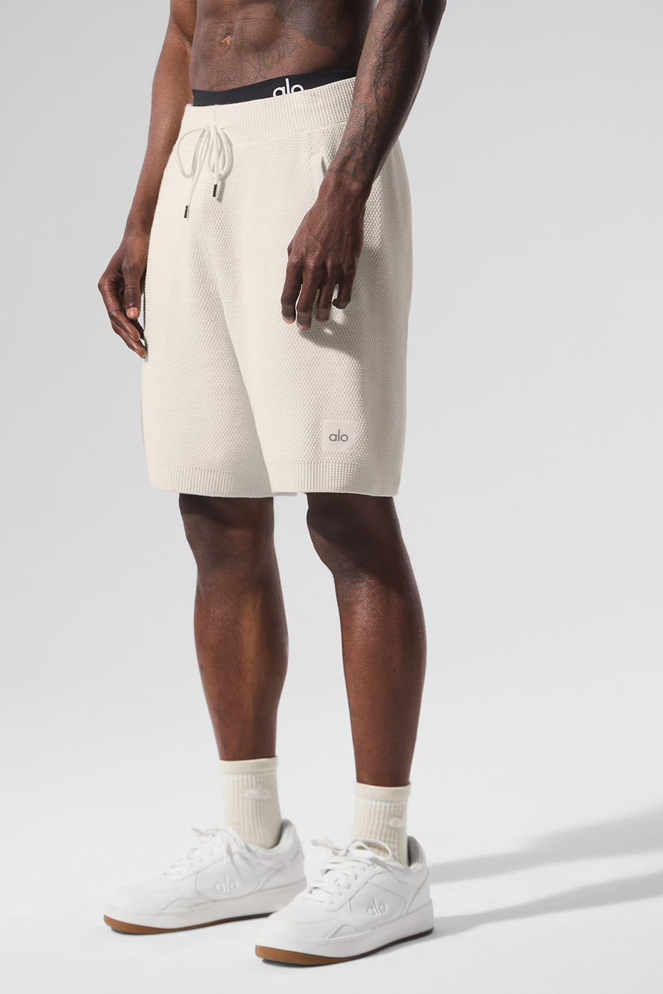 7" Sports Club Sweater Knit Short - Ivory--4