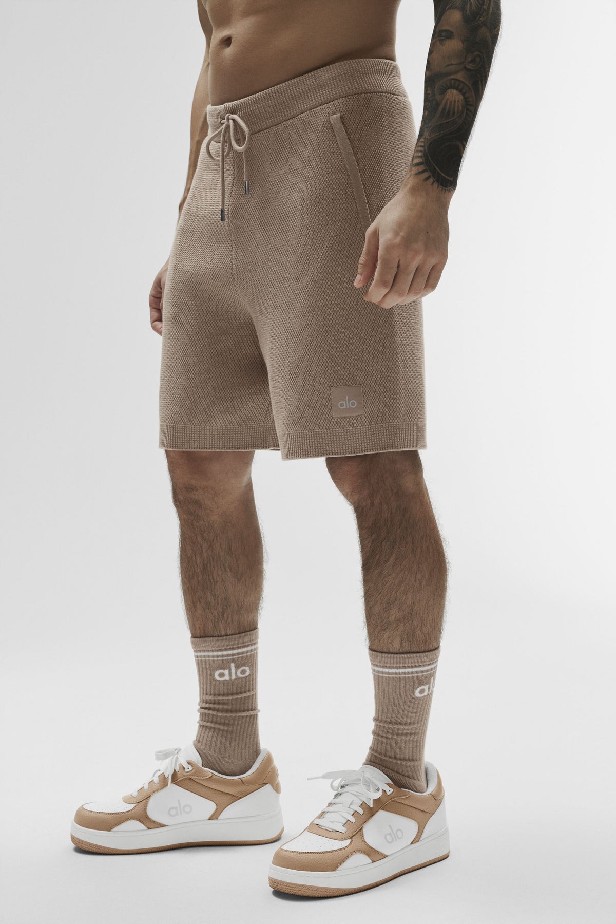 7" Sports Club Sweater Knit Short - Gravel--3