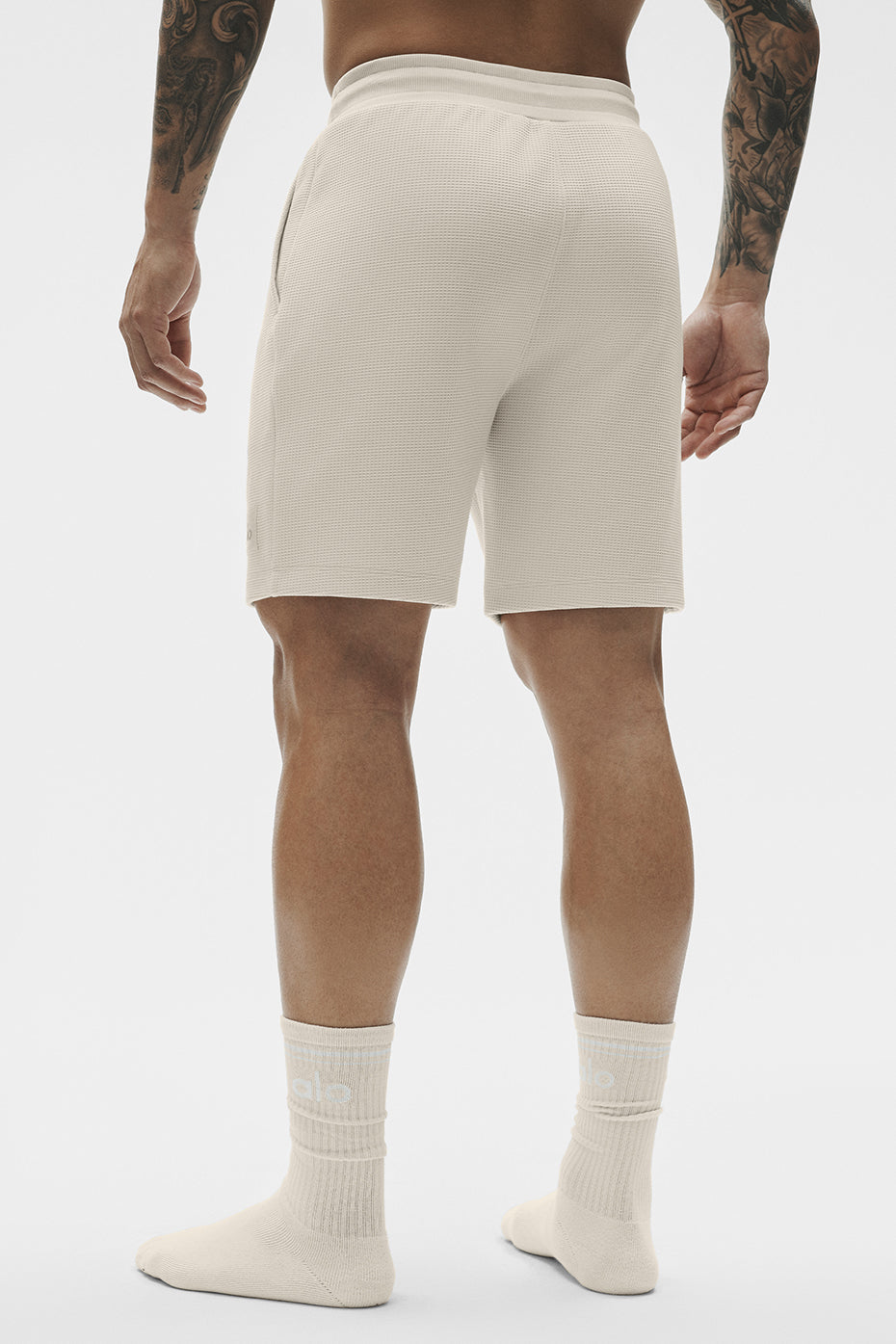 7" Waffle Lounge Short - Bone--3