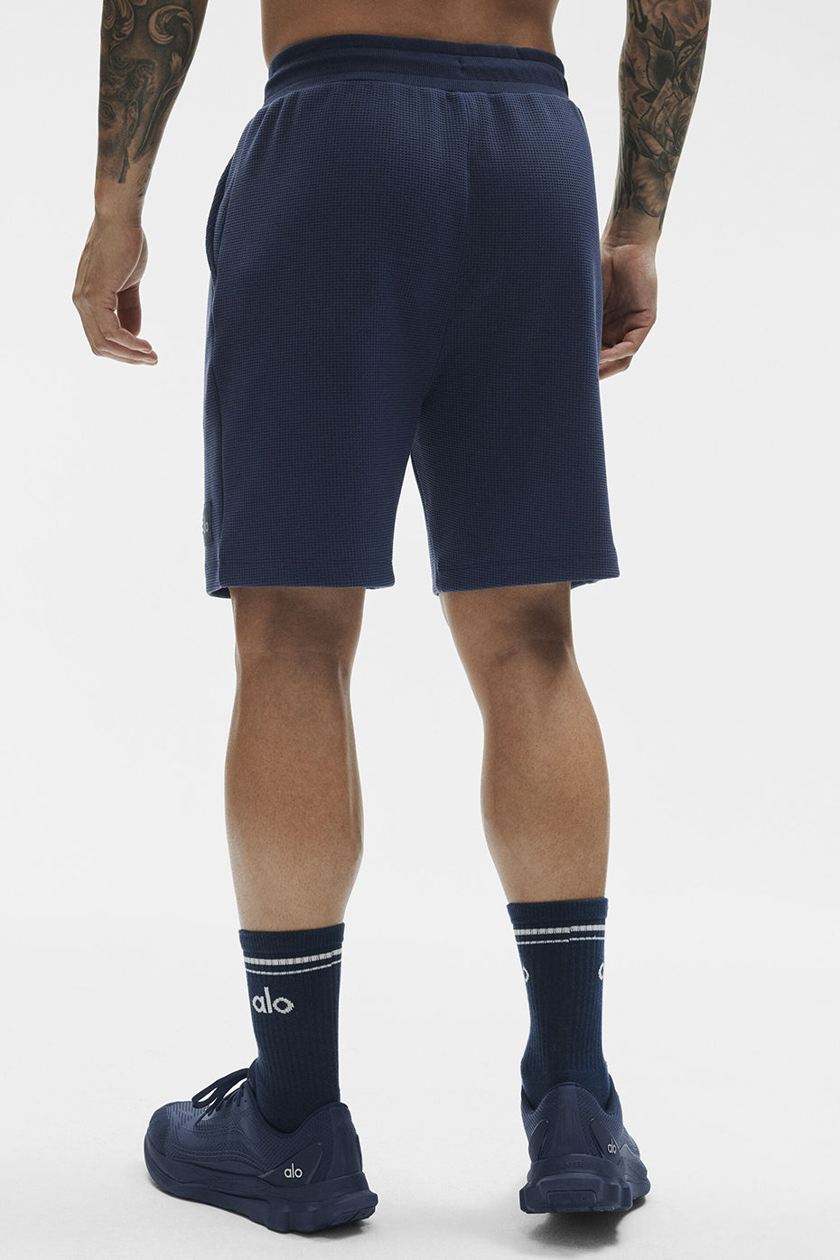 7" Waffle Lounge Short - Navy--3
