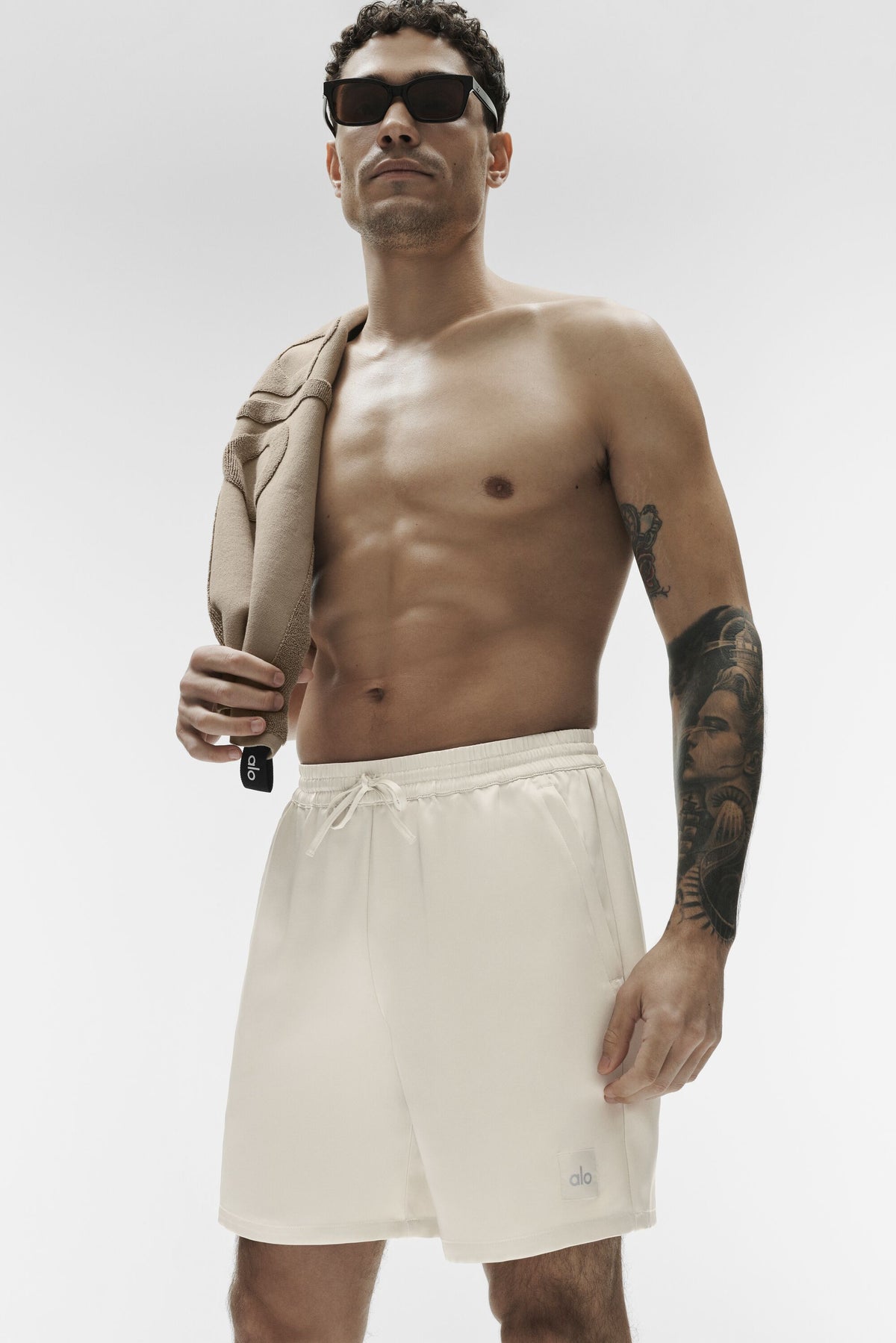 7" Satin Horizon Short - Bone--2