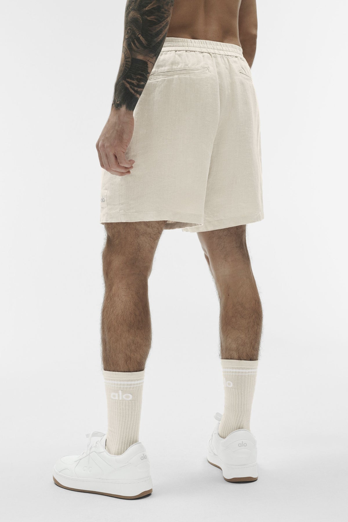 7" Linen Days Short - Bone--2