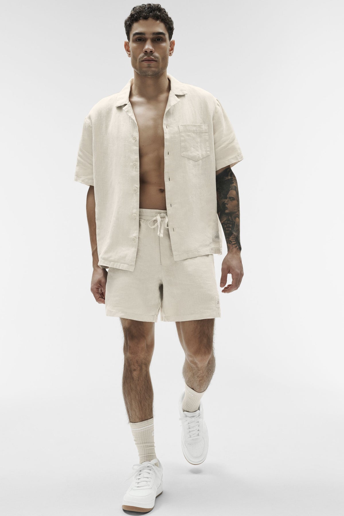 7" Linen Days Short - Bone--3