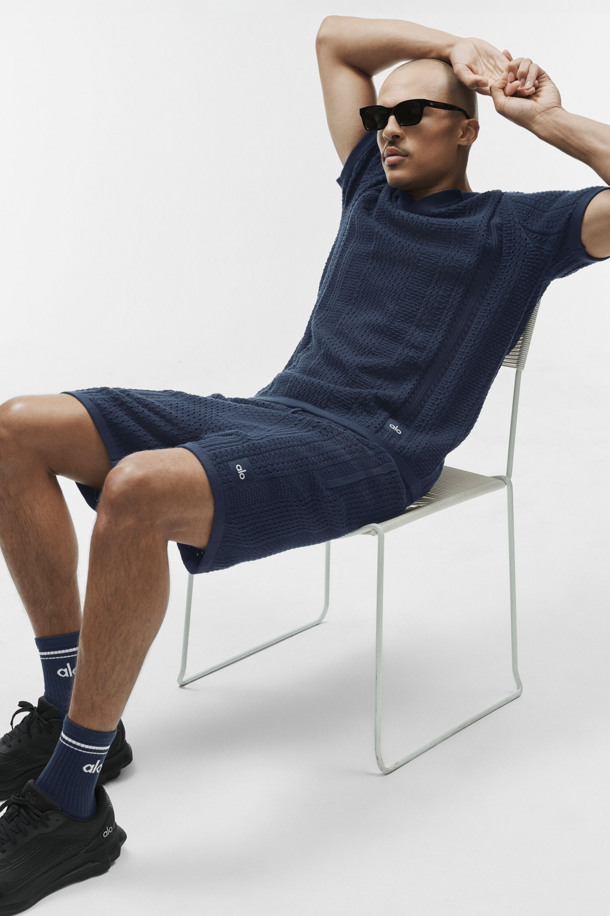 7" Coastline Knit Short - Navy--4