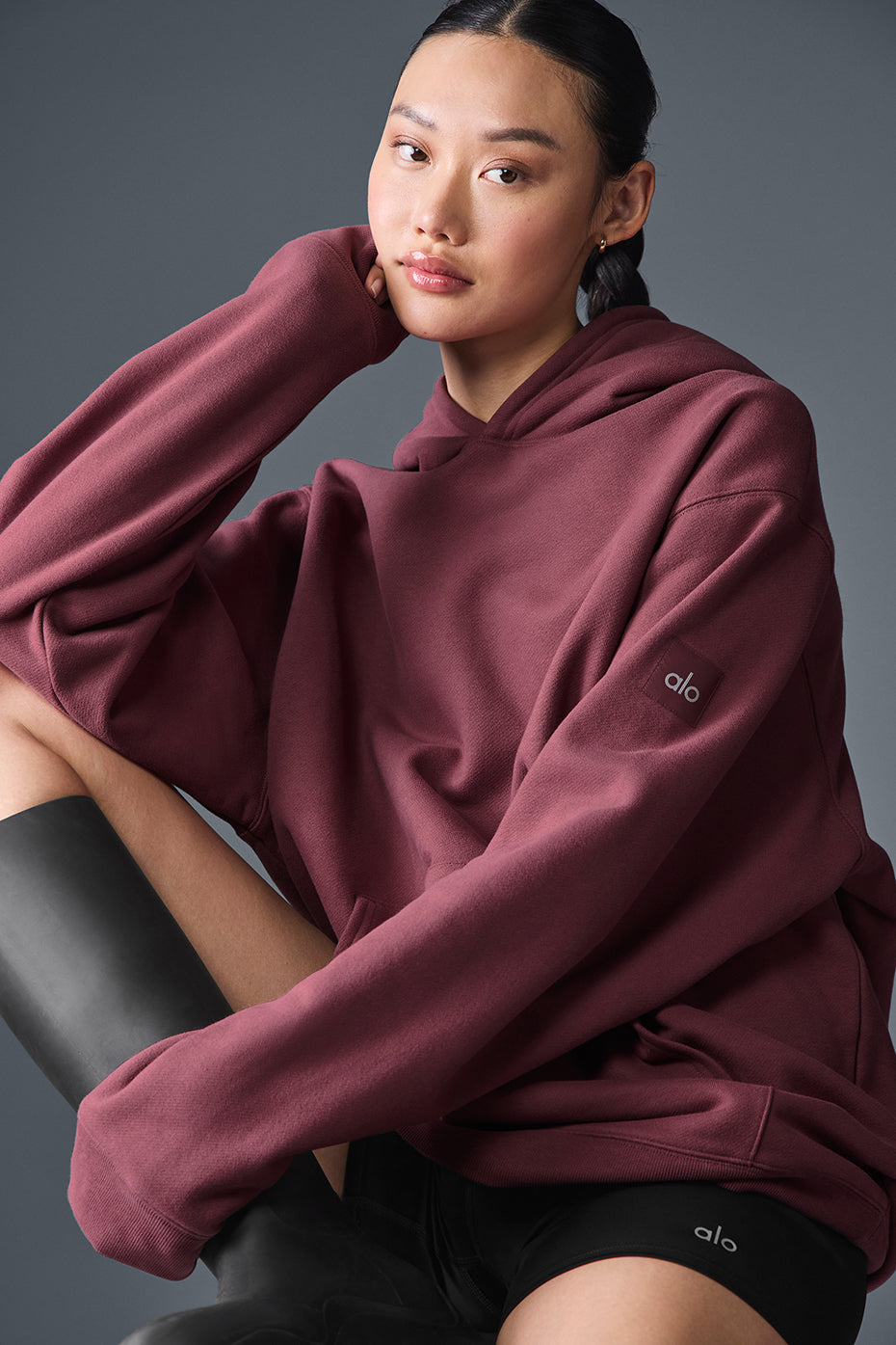 Renown Heavy Weight Hoodie - Burgundy Truffle--4