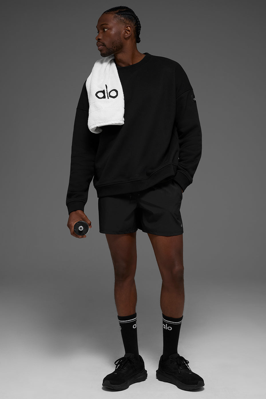 Renown Heavy Weight Crew Neck Pullover - Black--3