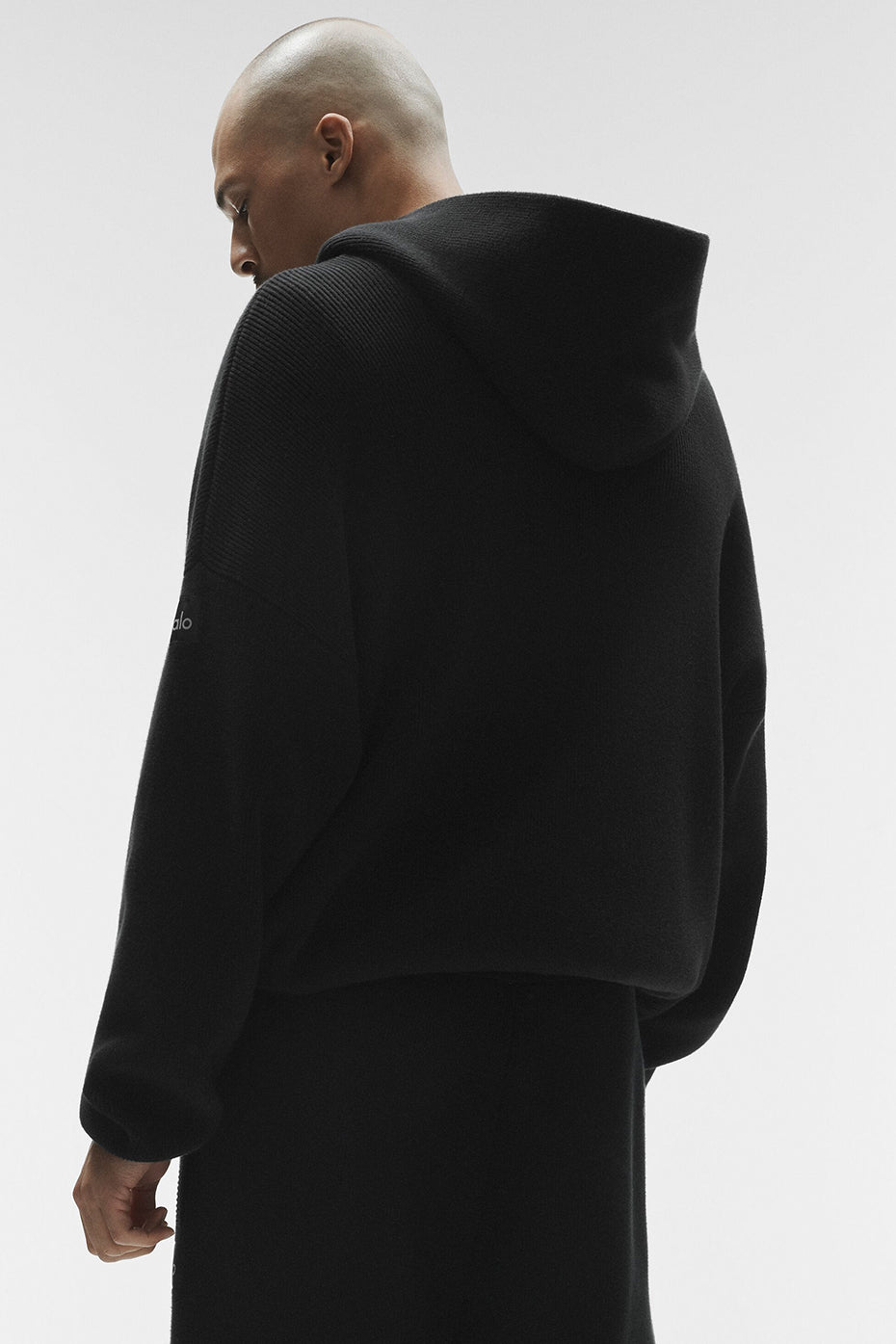 Scholar Hooded Sweater - Black--1