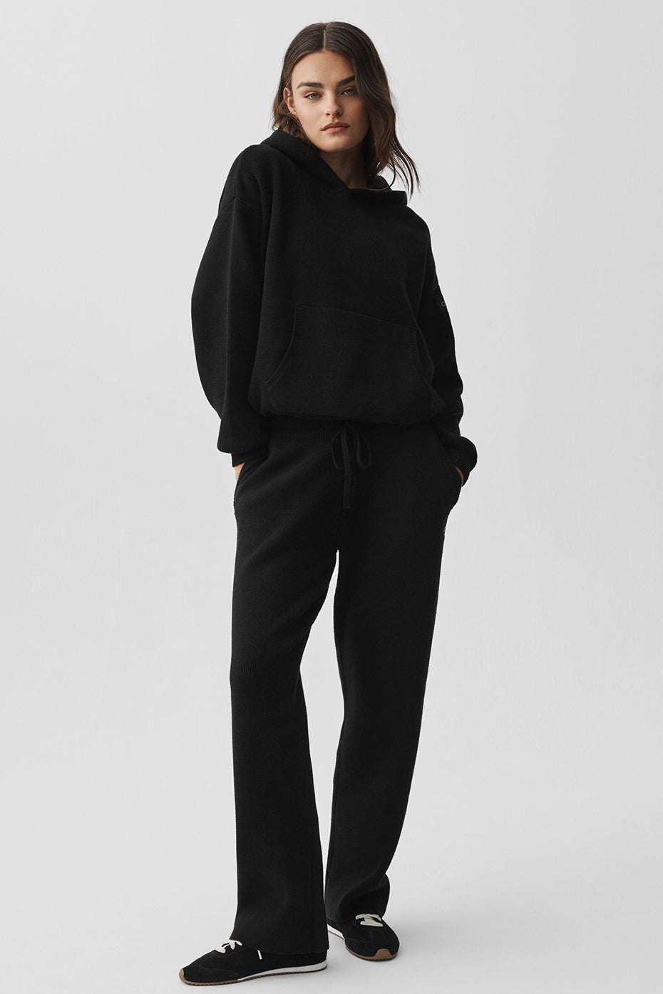 Scholar Hooded Sweater - Black--4