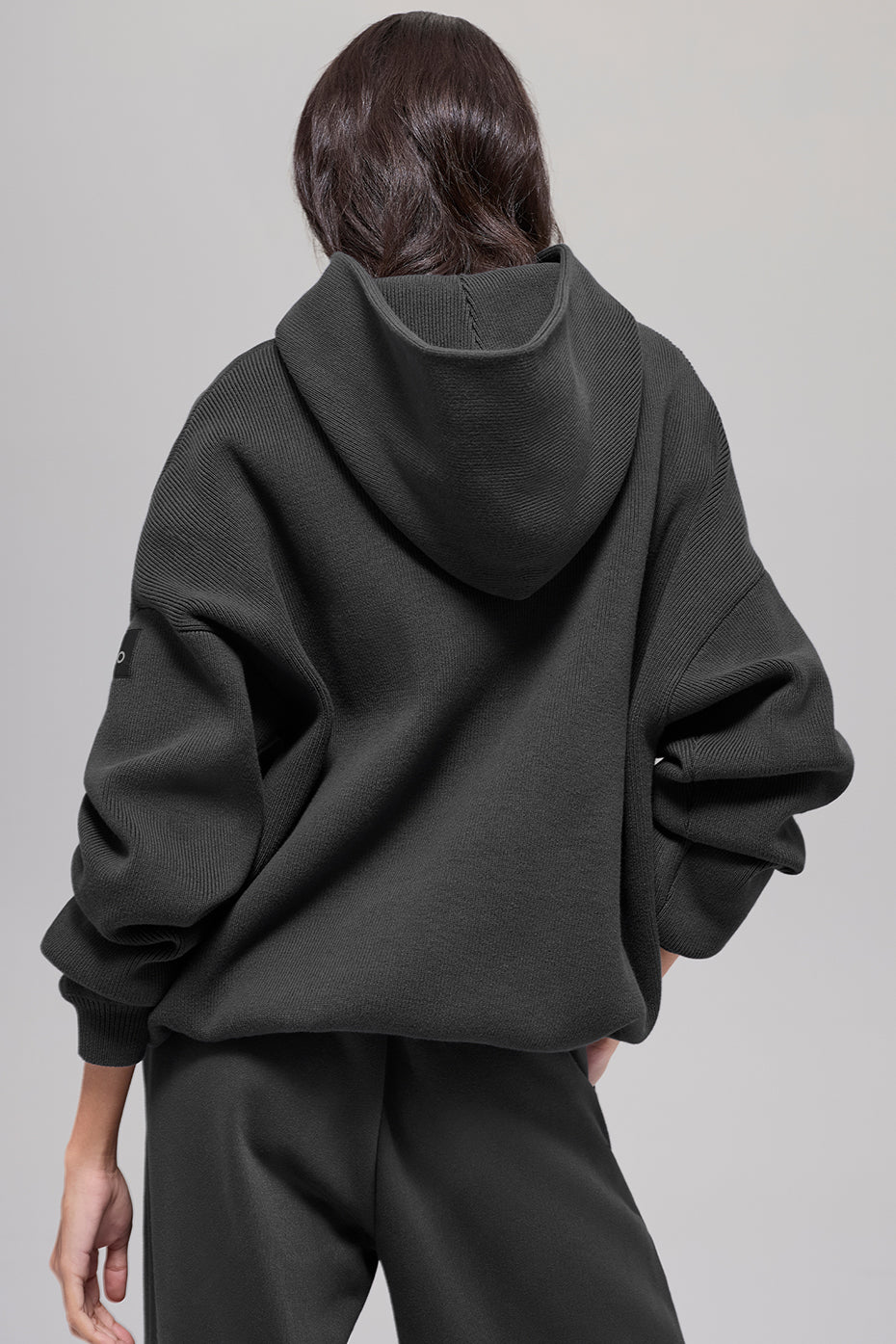 Scholar Hooded Sweater - Anthracite--2