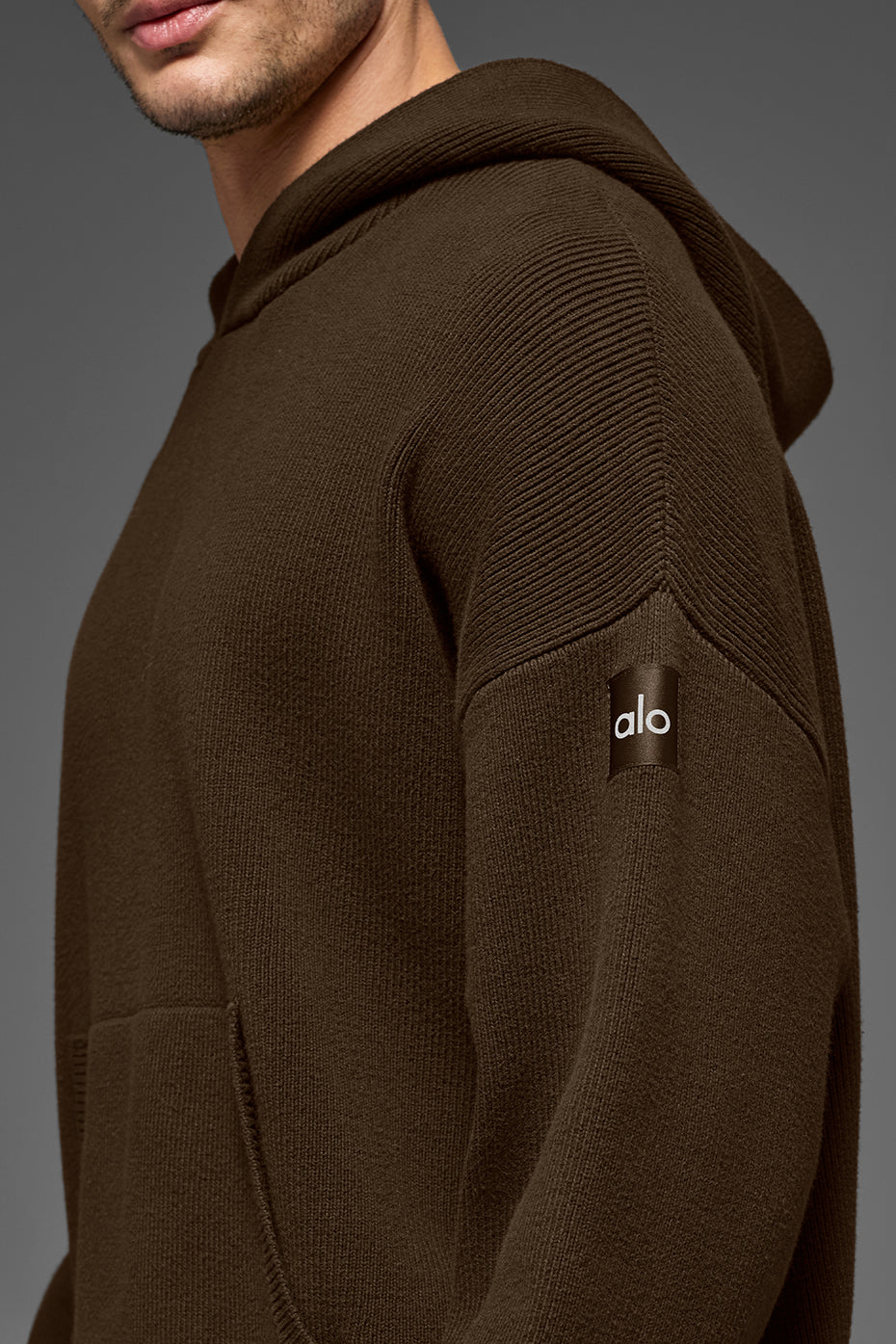Scholar Hooded Sweater - Espresso--3