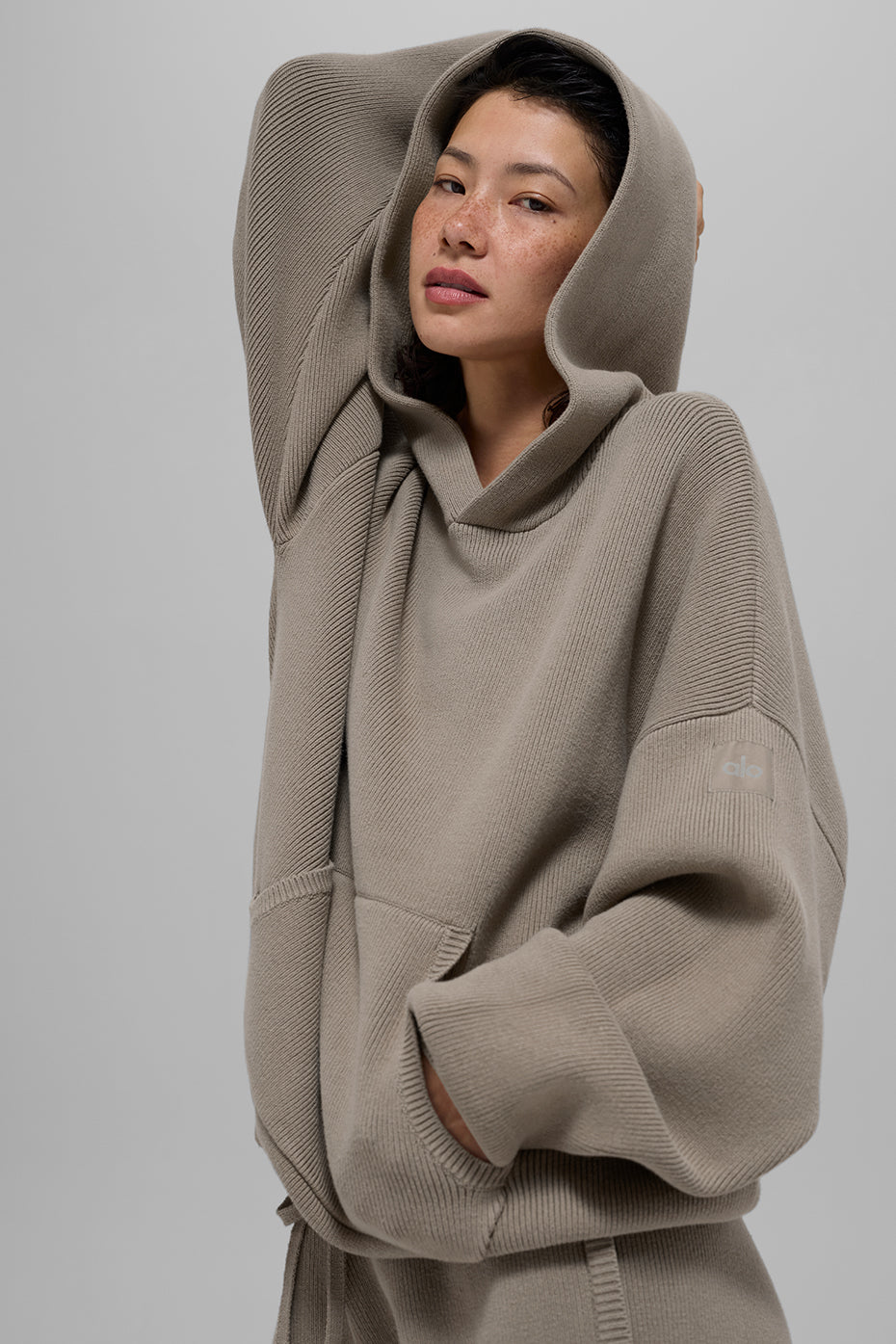 Scholar Hooded Sweater - Light Cocoa--0
