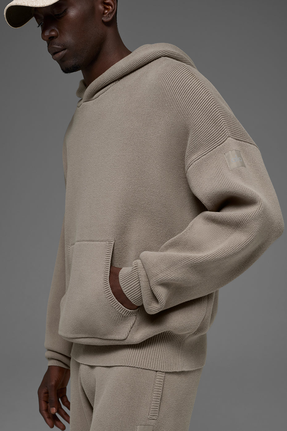 Scholar Hooded Sweater - Light Cocoa--3