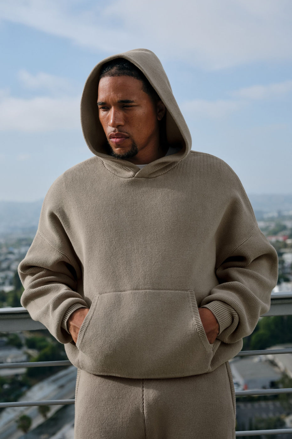 Scholar Hooded Sweater - Light Cocoa--0