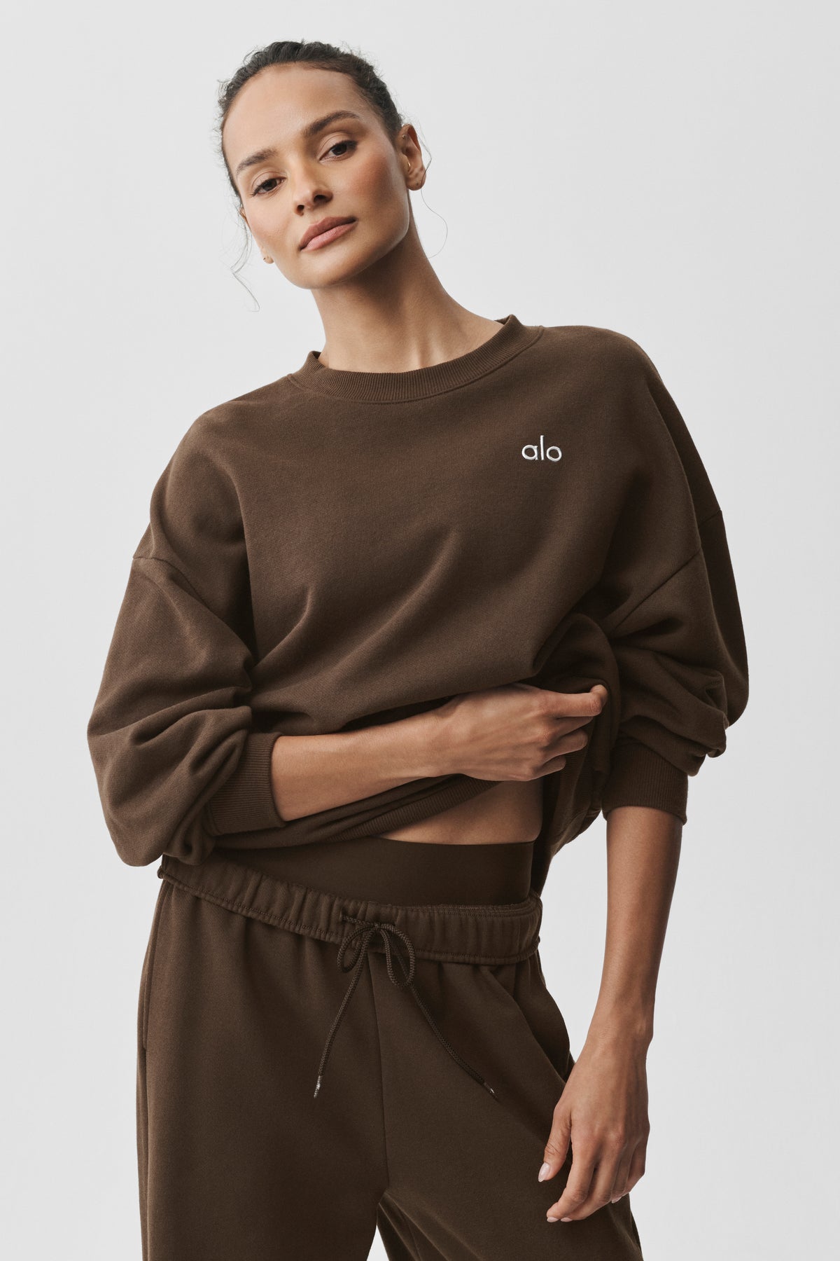 Accolade Crew Neck Pullover - Espresso--2