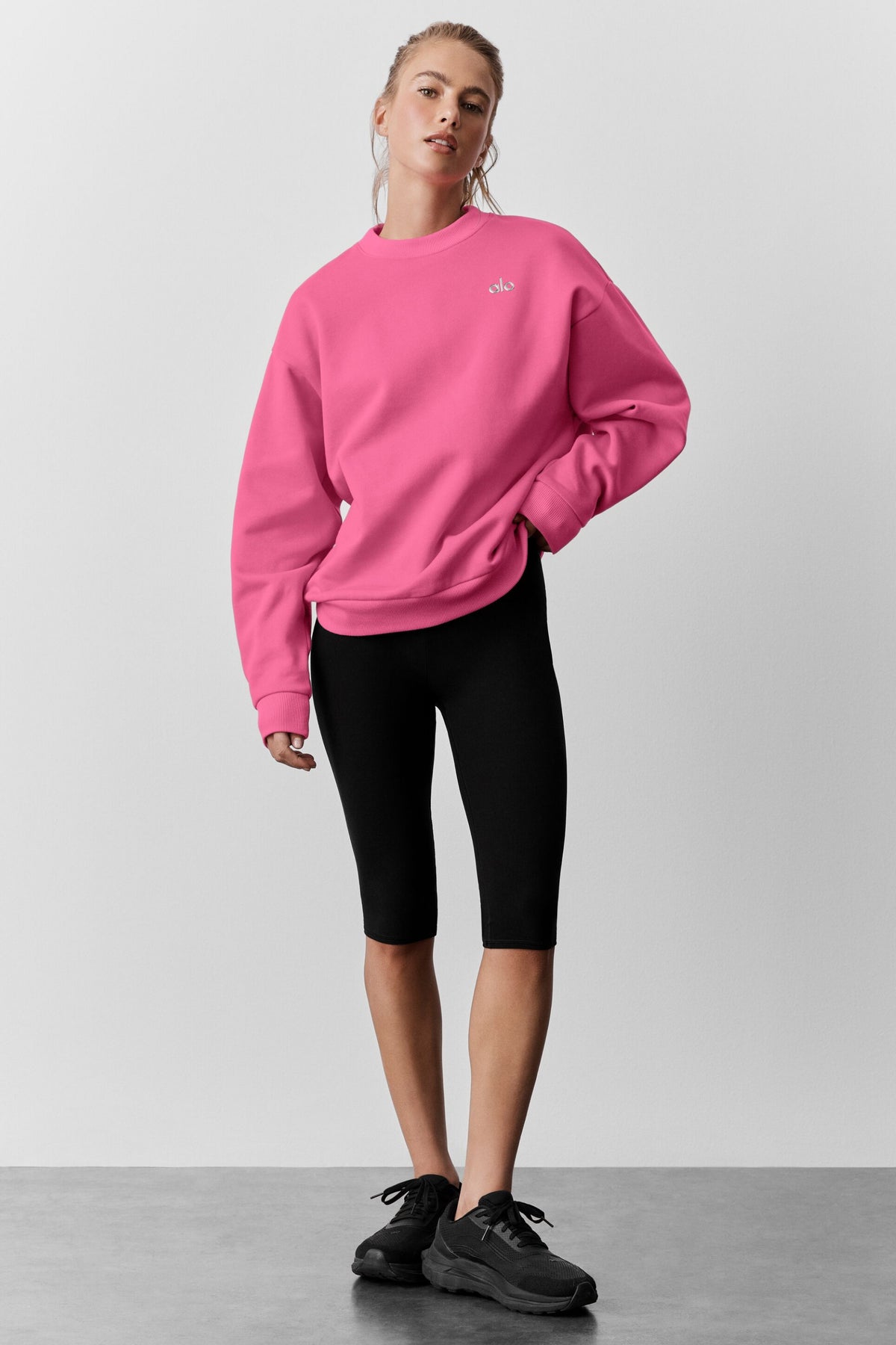 Accolade Crew Neck Pullover - Paradise Pink--5