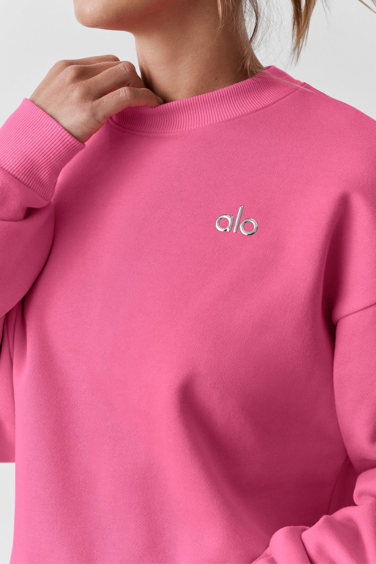 Accolade Crew Neck Pullover - Paradise Pink--3