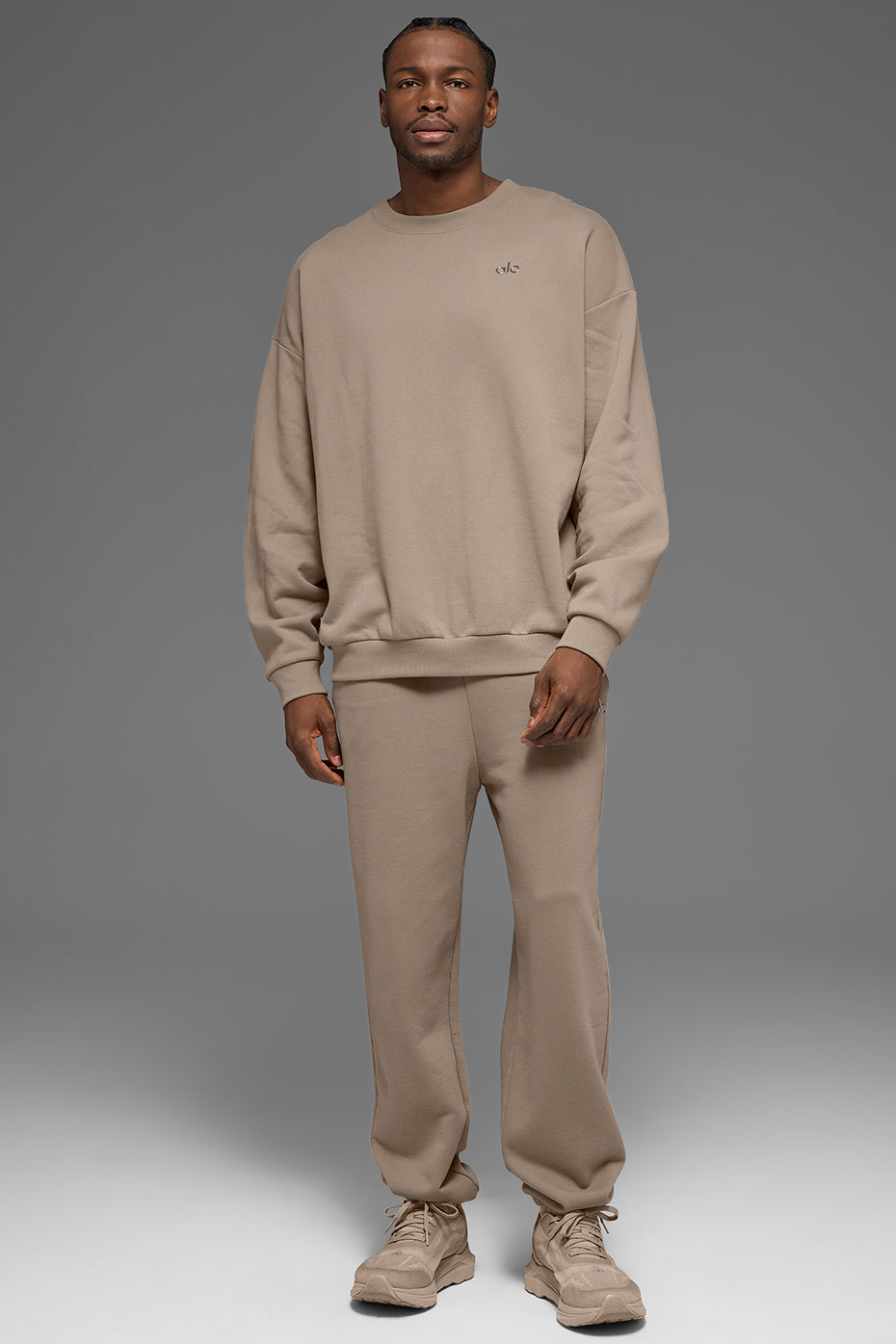 Accolade Crew Neck Pullover - Gravel--2