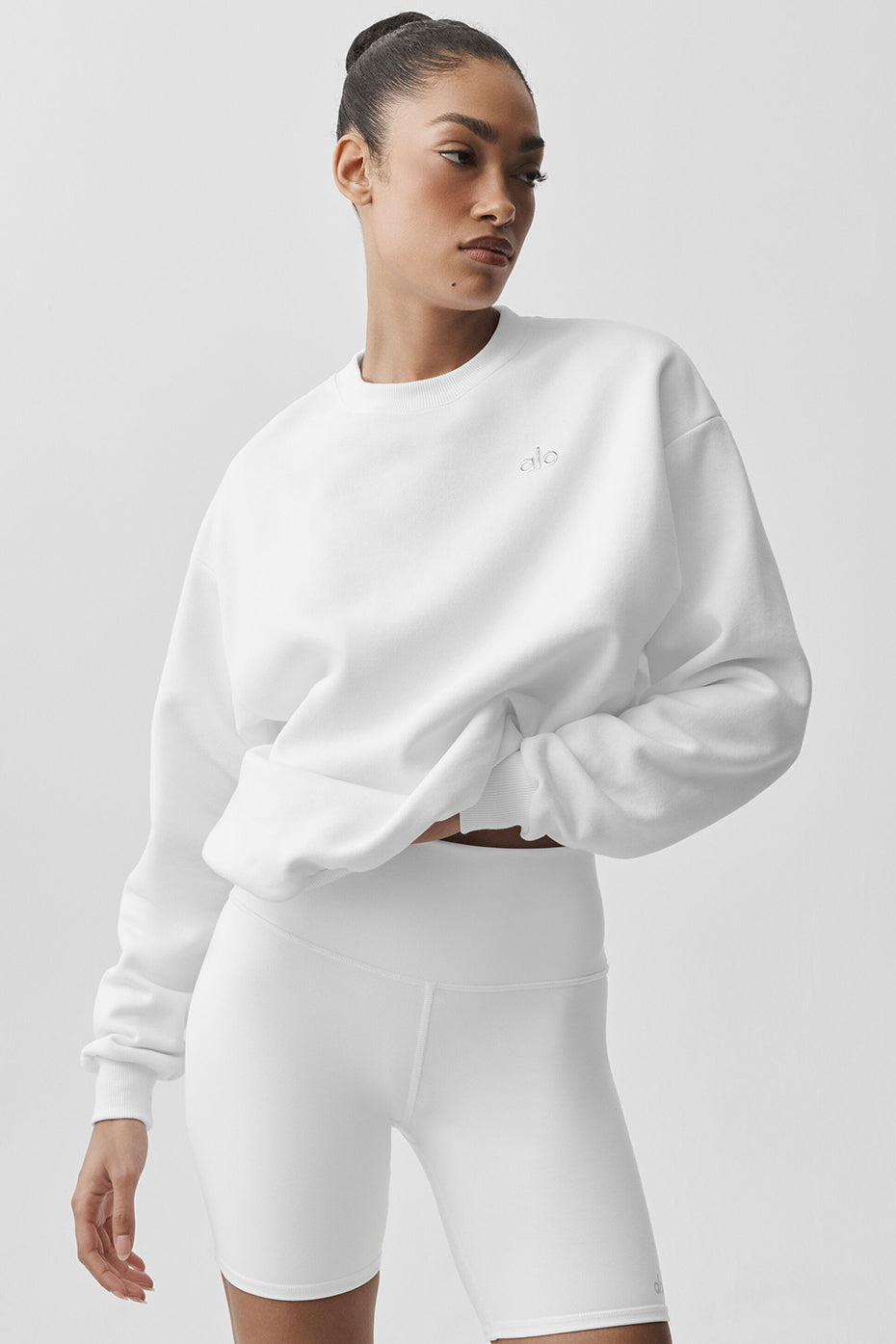 Accolade Crew Neck Pullover - White--0