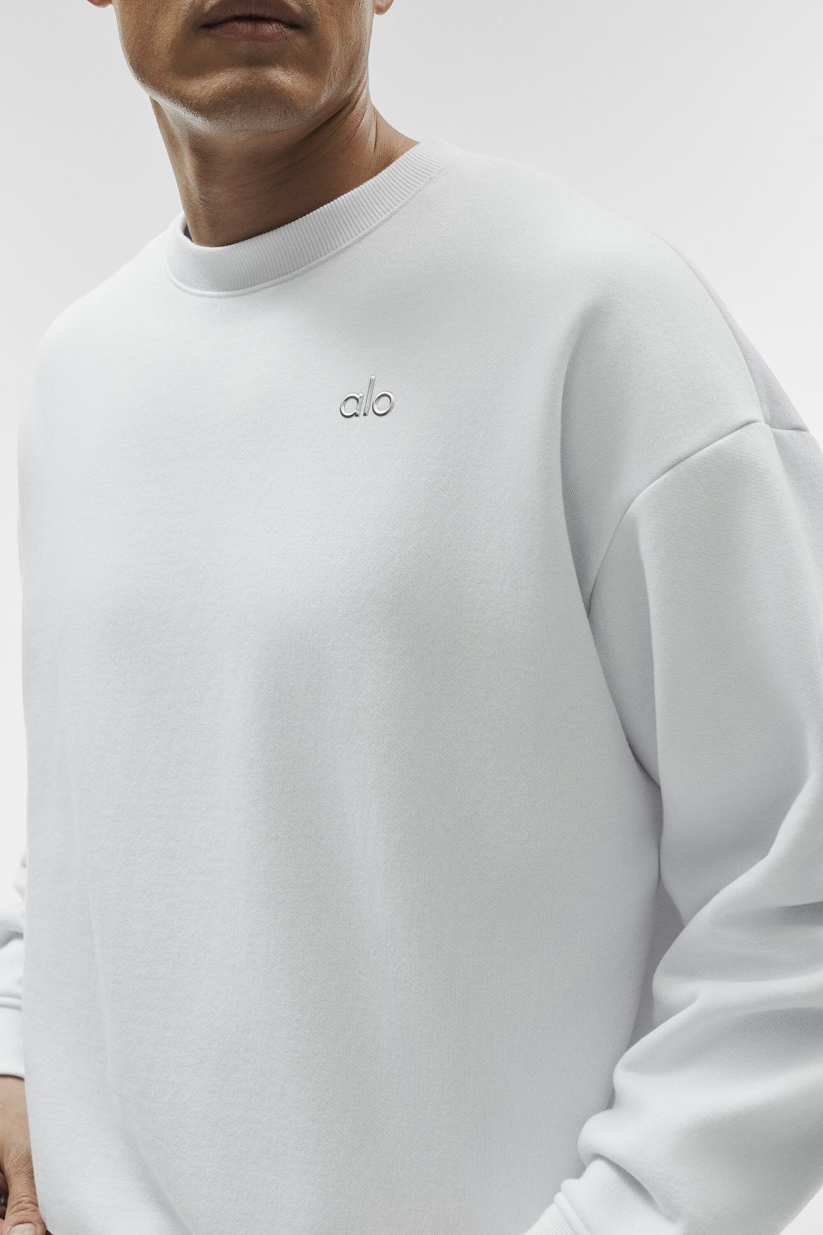 Accolade Crew Neck Pullover - White--3