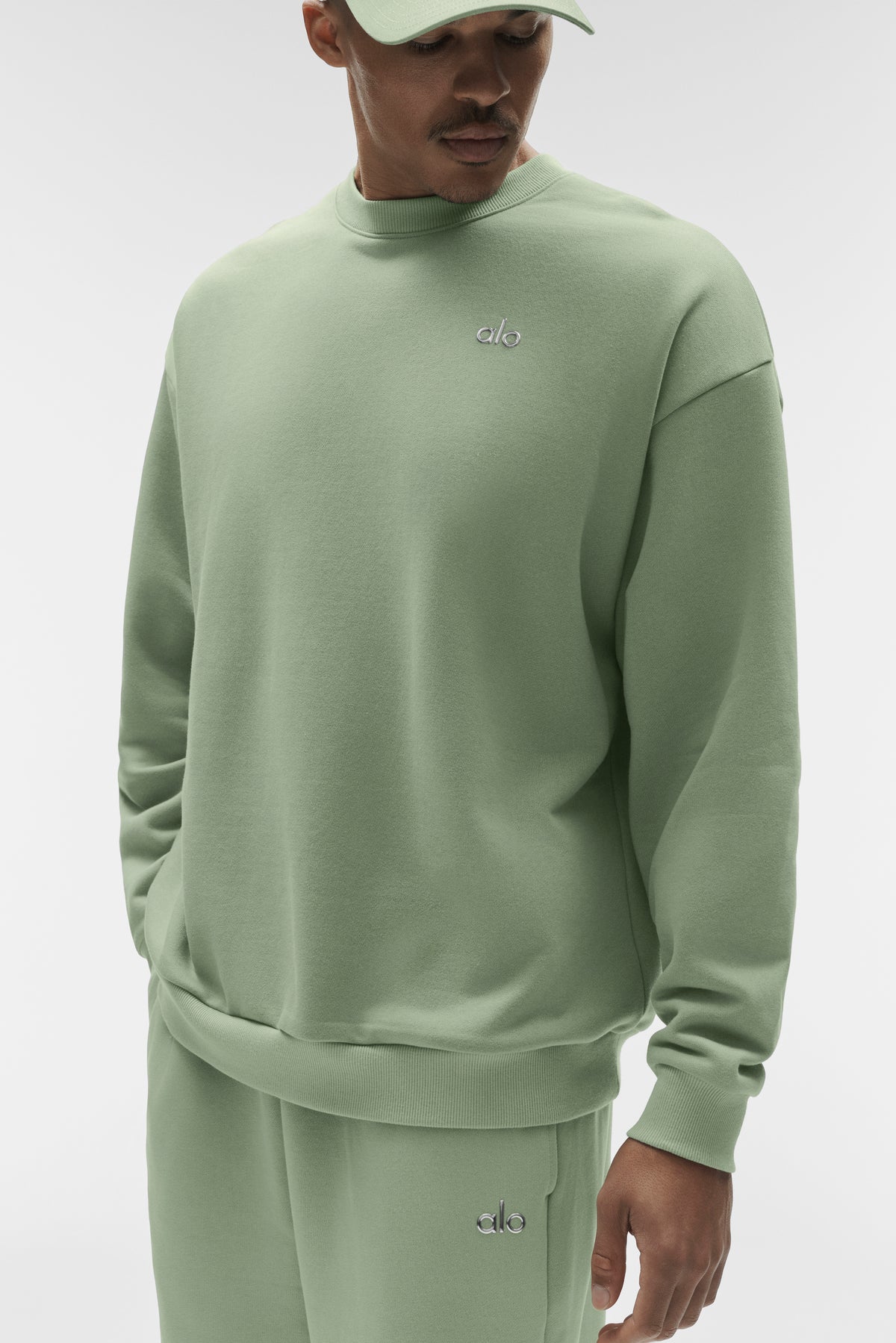 Accolade Crew Neck Pullover - Dune Grass--1