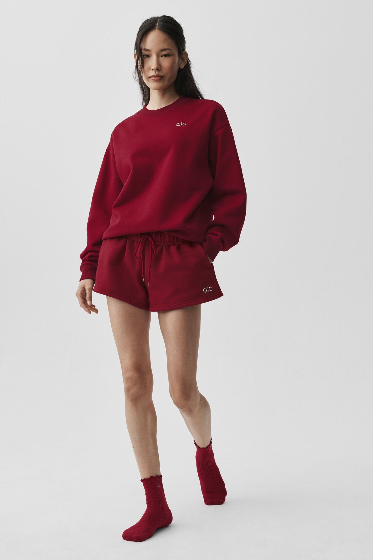 Accolade Crew Neck Pullover - Summer Romance Red--4