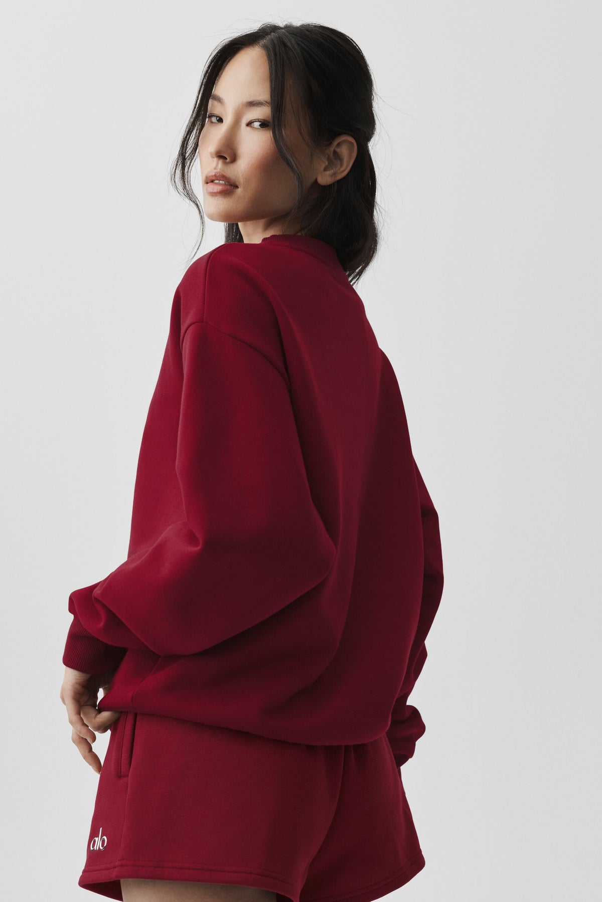 Accolade Crew Neck Pullover - Summer Romance Red--1