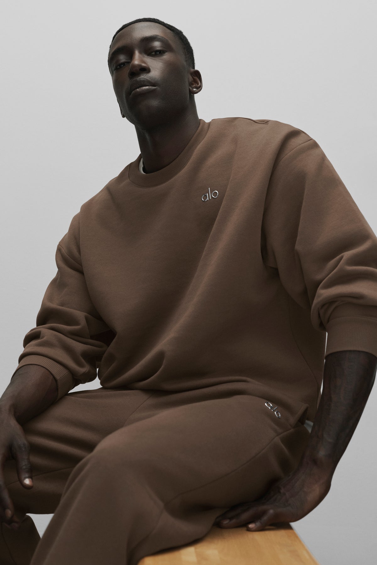Accolade Crew Neck Pullover - Java Brown--0