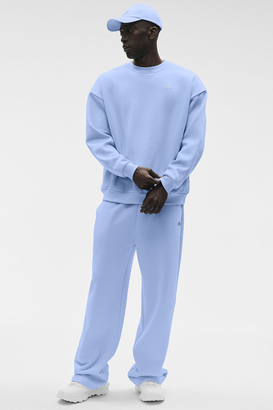 Accolade Crew Neck Pullover - Light Provence Blue--4