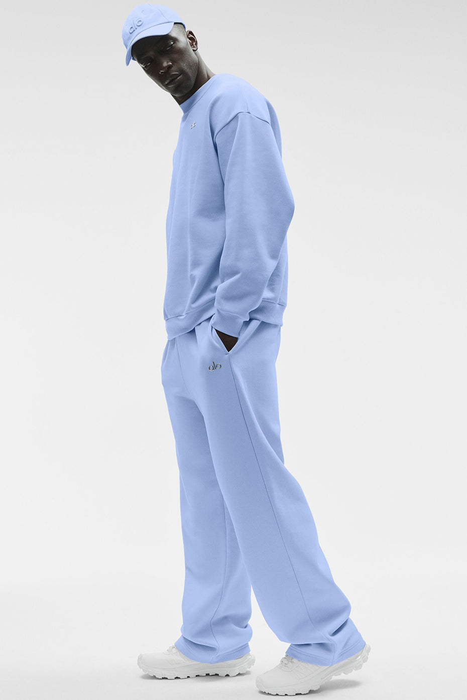 Accolade Crew Neck Pullover - Light Provence Blue--2
