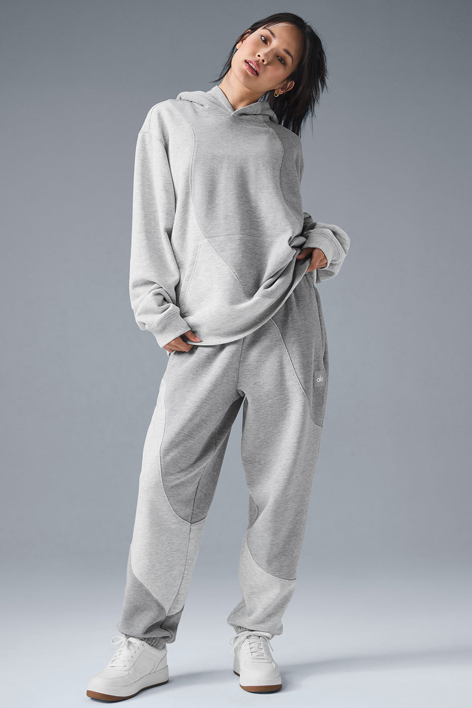 Make Waves Hoodie - Athletic Heather Grey Tonal--3