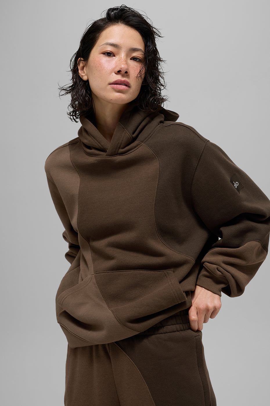 Make Waves Hoodie - Espresso Tonal--0