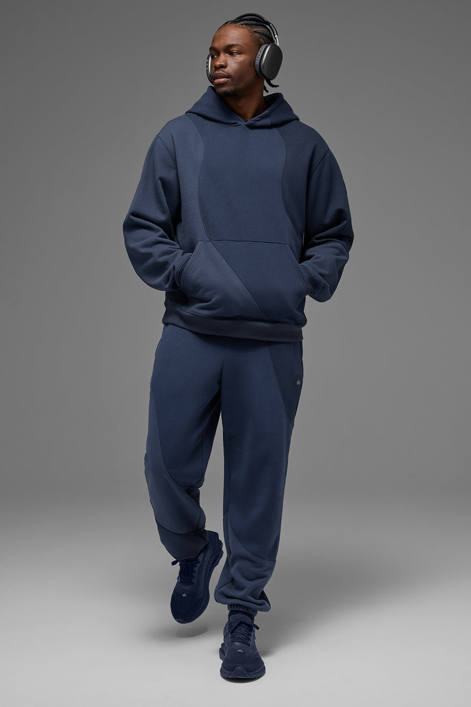 Make Waves Hoodie - Navy Tonal--3