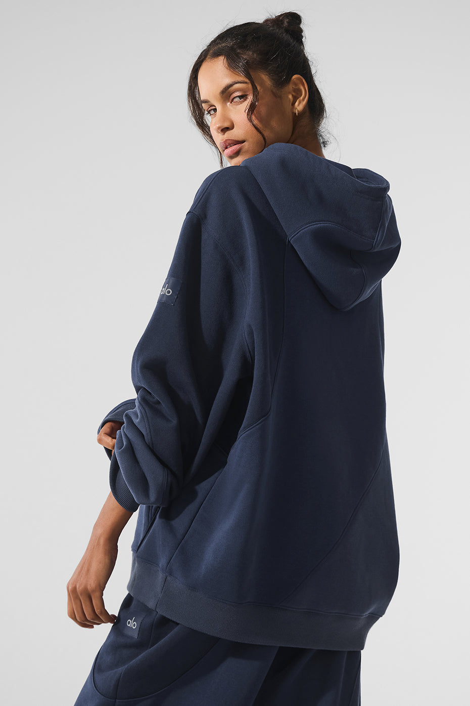 Make Waves Hoodie - Navy Tonal--1