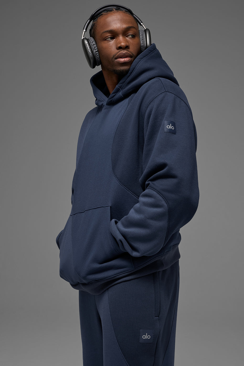Make Waves Hoodie - Navy Tonal--0