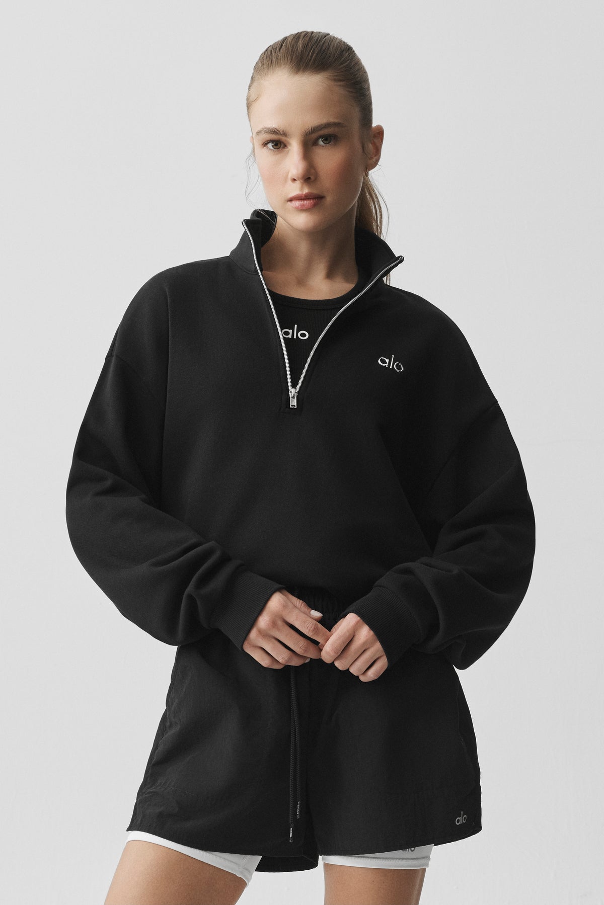 Accolade 1/4 Zip Pullover - Black--2